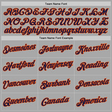 Charger l'image dans la galerie, Custom Stitched Gray Navy-Orange Sports Pullover Sweatshirt Hoodie