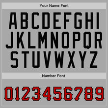 Charger l'image dans la galerie, Custom Stitched Gray Red-Black Sports Pullover Sweatshirt Hoodie