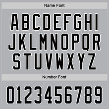 Load image into Gallery viewer, Custom Gray Black-White Hockey Jersey