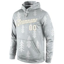 Загрузить изображение в средство просмотра галереи, Custom Stitched Gray White-Old Gold Christmas 3D Sports Pullover Sweatshirt Hoodie