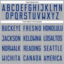 Загрузить изображение в средство просмотра галереи, Custom Gray Royal-Red Authentic Baseball Jersey