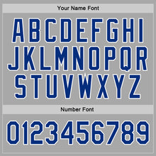 Laden Sie das Bild in den Galerie-Viewer, Custom Stitched Gray Royal Sports Pullover Sweatshirt Hoodie