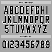 Load image into Gallery viewer, Custom Stitched Gray Black-White Sports Pullover Sweatshirt Hoodie