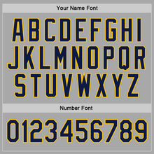 Charger l'image dans la galerie, Custom Stitched Gray Navy-Gold Sports Pullover Sweatshirt Hoodie