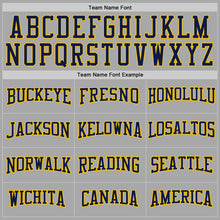 Charger l'image dans la galerie, Custom Stitched Gray Navy-Gold Sports Pullover Sweatshirt Hoodie