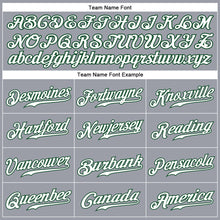 Загрузить изображение в средство просмотра галереи, Custom Gray Green-Orange Authentic Baseball Jersey