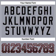 Загрузить изображение в средство просмотра галереи, Custom Gray Black-Red Authentic Drift Fashion Baseball Jersey