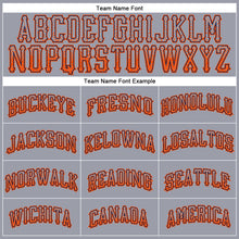 Загрузить изображение в средство просмотра галереи, Custom Gray Orange-Navy Authentic Drift Fashion Baseball Jersey