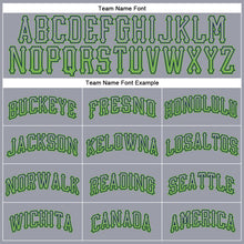 Загрузить изображение в средство просмотра галереи, Custom Gray Neon Green-Navy Authentic Drift Fashion Baseball Jersey