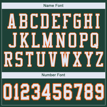 Load image into Gallery viewer, Custom Green White-Orange Mesh Authentic Football Jersey
