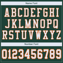 Load image into Gallery viewer, Custom Green White-Orange Mesh Authentic Football Jersey