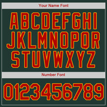 Загрузить изображение в средство просмотра галереи, Custom Green Red-Gold Authentic Baseball Jersey