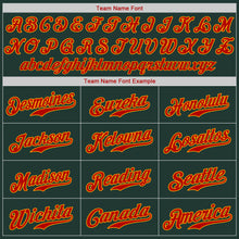 Загрузить изображение в средство просмотра галереи, Custom Green Red-Gold Authentic Baseball Jersey