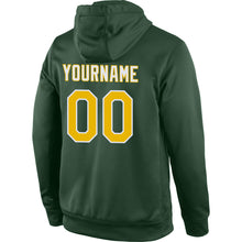 Charger l'image dans la galerie, Custom Stitched Green Gold-White Sports Pullover Sweatshirt Hoodie