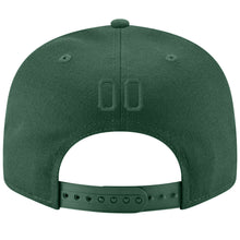 Загрузить изображение в средство просмотра галереи, Custom Green Green-Gold Stitched Adjustable Snapback Hat