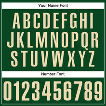 Загрузить изображение в средство просмотра галереи, Custom Green Cream Authentic Baseball Jersey