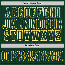 Загрузить изображение в средство просмотра галереи, Custom Green Green-Gold Authentic Baseball Jersey