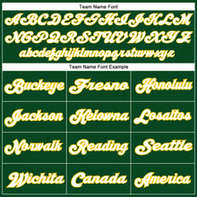 Charger l'image dans la galerie, Custom Green White-Gold Mesh Authentic Throwback Football Jersey