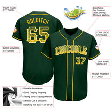 Загрузить изображение в средство просмотра галереи, Custom Green Gold-White Authentic Drift Fashion Baseball Jersey