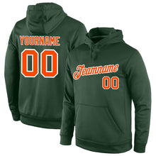 Загрузить изображение в средство просмотра галереи, Custom Stitched Green Orange-White Sports Pullover Sweatshirt Hoodie