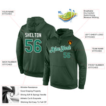 Load image into Gallery viewer, Custom Stitched Green Kelly Green-White Sports Pullover Sweatshirt Hoodie