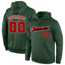 Загрузить изображение в средство просмотра галереи, Custom Stitched Green Red-Black Sports Pullover Sweatshirt Hoodie