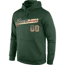 Charger l'image dans la galerie, Custom Stitched Green Vintage USA Flag-Cream Sports Pullover Sweatshirt Hoodie