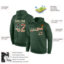Charger l'image dans la galerie, Custom Stitched Green Vintage USA Flag-Cream Sports Pullover Sweatshirt Hoodie