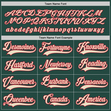 Load image into Gallery viewer, Custom Green Cream-Red Hockey Jersey