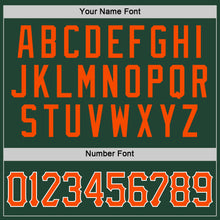 Загрузить изображение в средство просмотра галереи, Custom Green Orange-White Performance T-Shirt