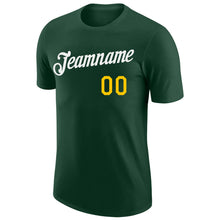 Load image into Gallery viewer, Custom Green White-Gold Performance T-Shirt
