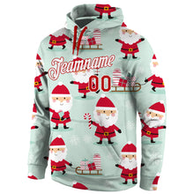 Загрузить изображение в средство просмотра галереи, Custom Stitched Green Red-White Christmas 3D Sports Pullover Sweatshirt Hoodie