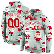 Загрузить изображение в средство просмотра галереи, Custom Stitched Green Red-White Christmas 3D Sports Pullover Sweatshirt Hoodie
