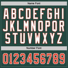 Загрузить изображение в средство просмотра галереи, Custom Green Orange-White Hockey Jersey