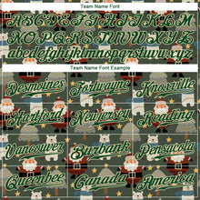 Charger l'image dans la galerie, Custom Green Green-Cream Christmas 3D Authentic Baseball Jersey