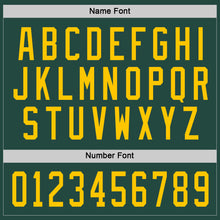 Загрузить изображение в средство просмотра галереи, Custom Green Gold Hockey Jersey