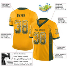 Загрузить изображение в средство просмотра галереи, Custom Gold Green-White Drift Fashion Football Jersey