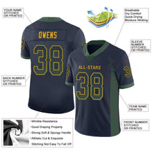 Загрузить изображение в средство просмотра галереи, Custom Navy Green-Gold Drift Fashion Football Jersey