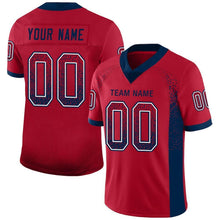 Laden Sie das Bild in den Galerie-Viewer, Custom Red Navy-White Drift Fashion Football Jersey