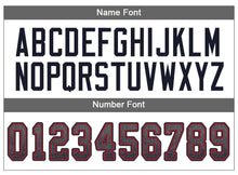 Load image into Gallery viewer, Custom Gray Navy-Red Drift Fashion Football Jersey