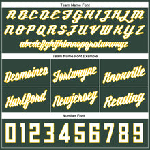 Загрузить изображение в средство просмотра галереи, Custom Hunter Green White-Gold Authentic Throwback Basketball Shorts