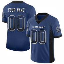 Load image into Gallery viewer, Custom Royal Black-White Mesh Drift Fashion Football Jersey
