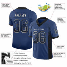 Load image into Gallery viewer, Custom Royal Black-White Mesh Drift Fashion Football Jersey
