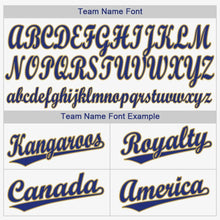Laden Sie das Bild in den Galerie-Viewer, Custom White Old Gold-Royal Baseball Jersey
