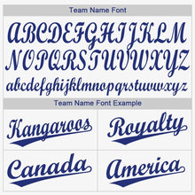 Laden Sie das Bild in den Galerie-Viewer, Custom White Royal Baseball Jersey