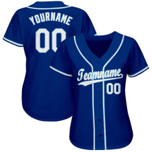 Загрузить изображение в средство просмотра галереи, Custom Royal White-Light Blue Baseball Jersey