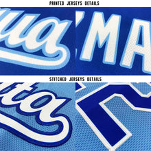 Загрузить изображение в средство просмотра галереи, Custom Light Blue White-Royal Baseball Jersey