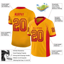 Загрузить изображение в средство просмотра галереи, Custom Gold Scarlet-Black Drift Fashion Football Jersey