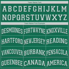 Load image into Gallery viewer, Custom Kelly Green White V-Neck Basketball Jersey