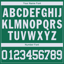 Load image into Gallery viewer, Custom Kelly Green White V-Neck Basketball Jersey